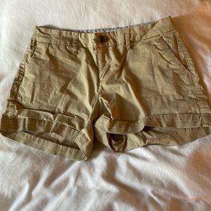 Cut off khaki shorts
